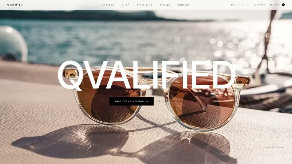 Qvalified — an eyewear shop built for a catalogue of twenty thousand frames